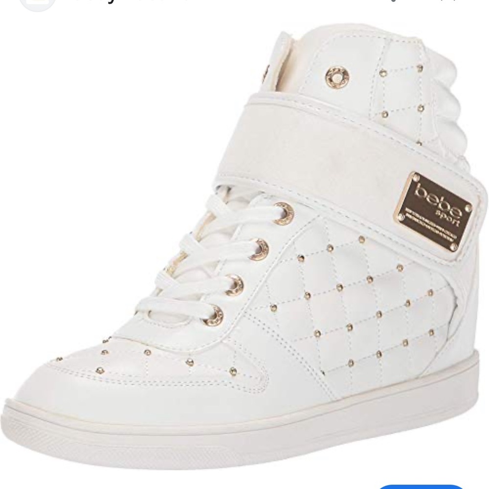bebe Coralle White White 6-inch Doll Online Lebanon Wedge Sneakers New size 7